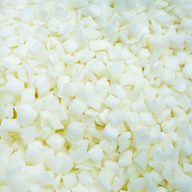 Quick frozen diced onions