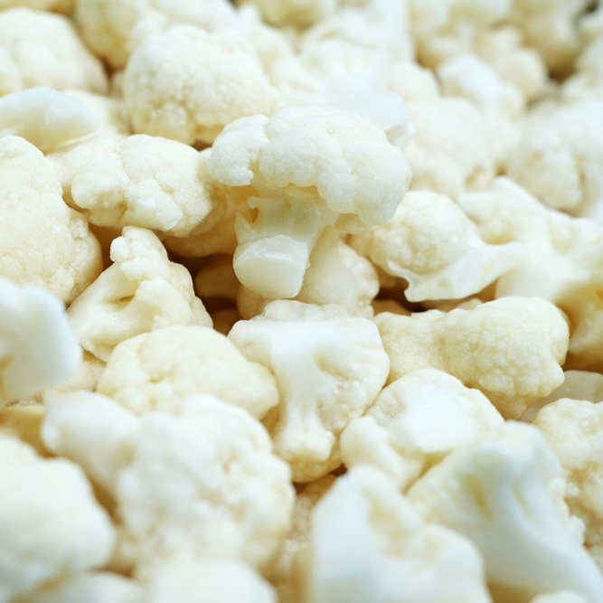 Frozen white cauliflower