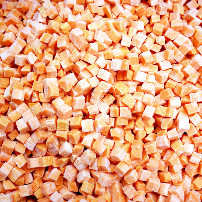 Quick frozen diced carrots