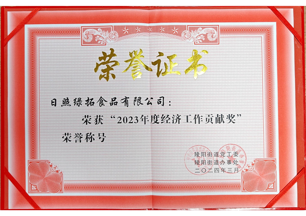 2023年度经济工作贡献奖